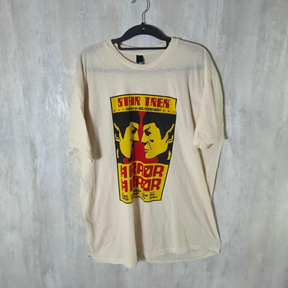 Loot Crate Shirt Mens 2XL White Star Trek Mirror Mirror Spock Graphic Tee